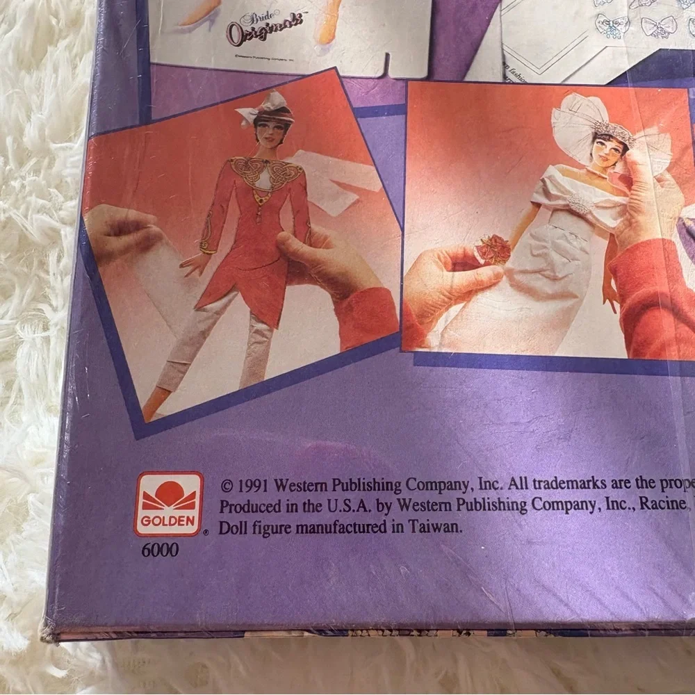 Vintage 1991 paper doll kit toy gift set bridal bride wedding new in box sealed